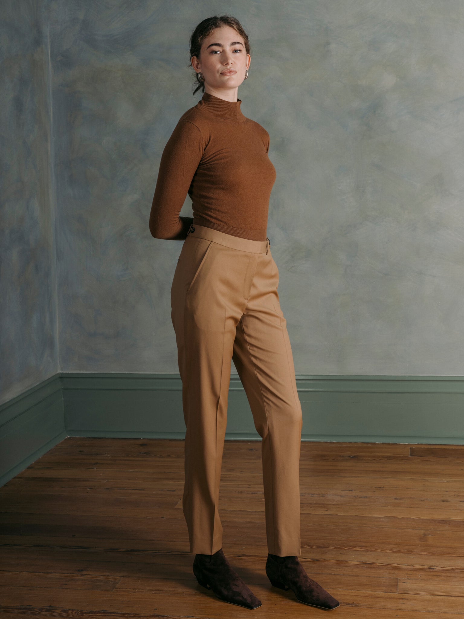 The Pencil Trouser in Camel