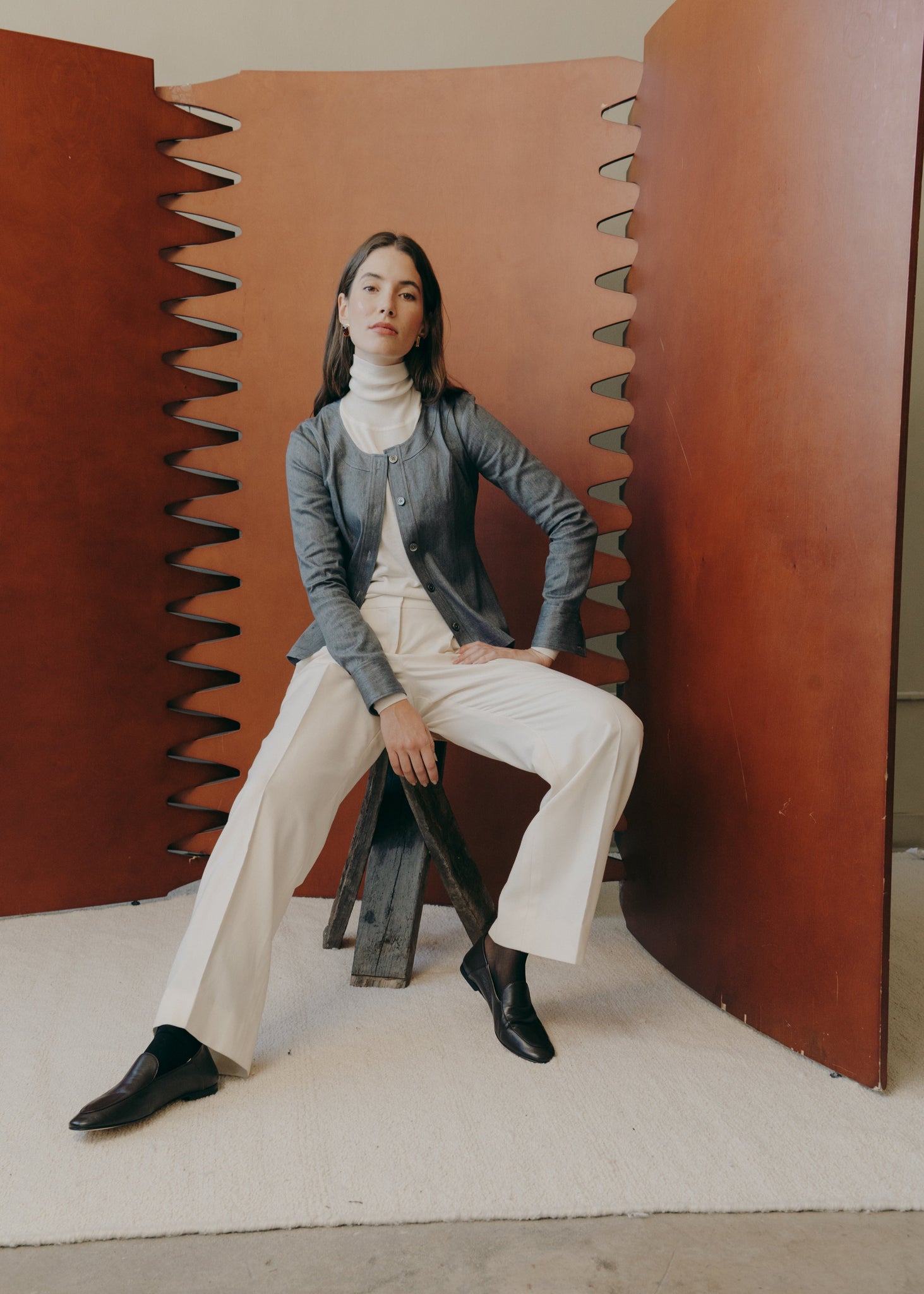 The Emilia Jacket in Slate Denim