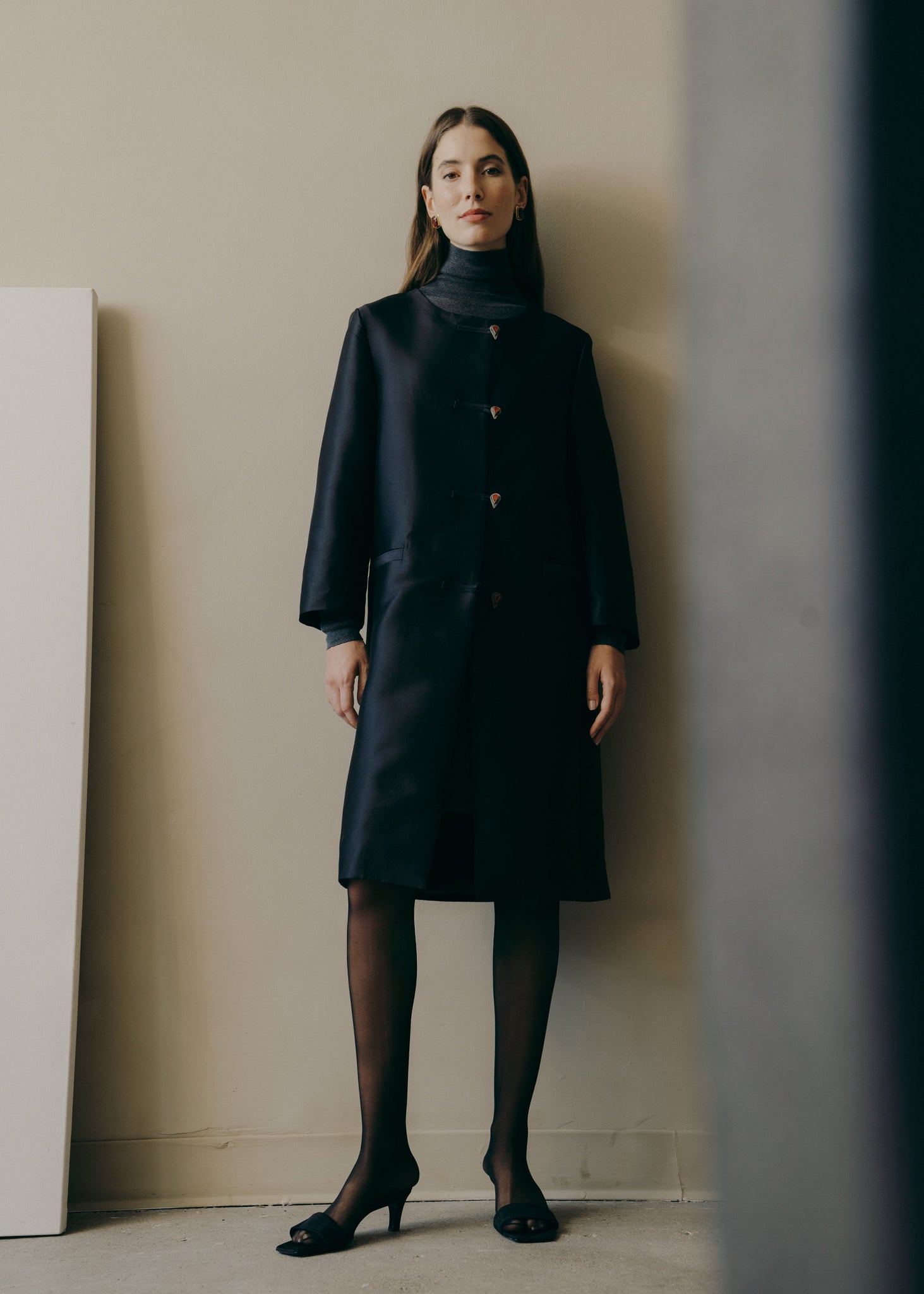 The Liva Coat in Black